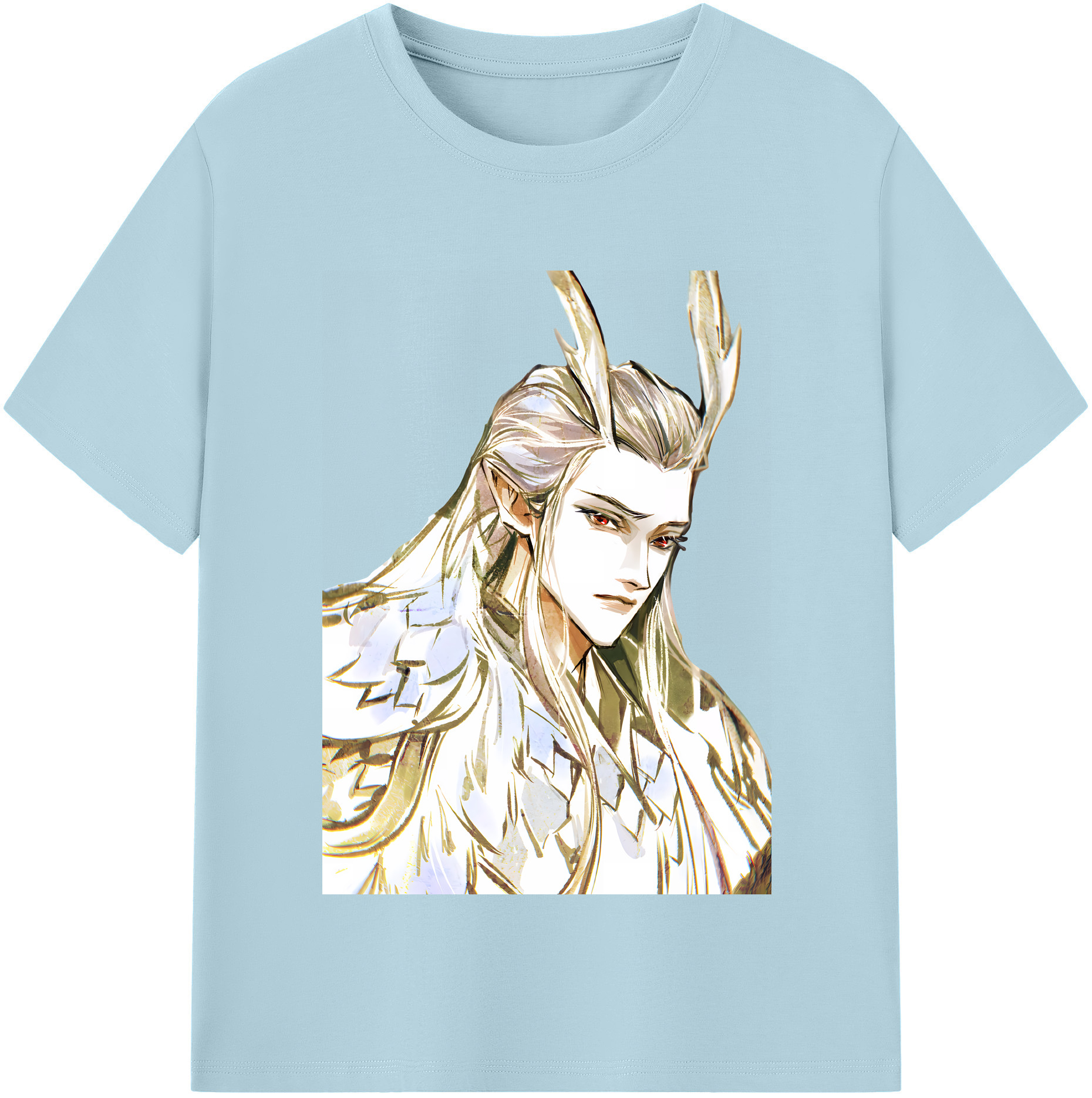 （画像用） Ne Zha 2 ナタ 魔童の大暴れ 綿100％半袖Tシャツ（フロントプリント）